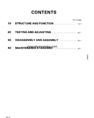 PC200-5(JPN)-CUSTOM S/N 45001-UP Shop (repair) manual (English)