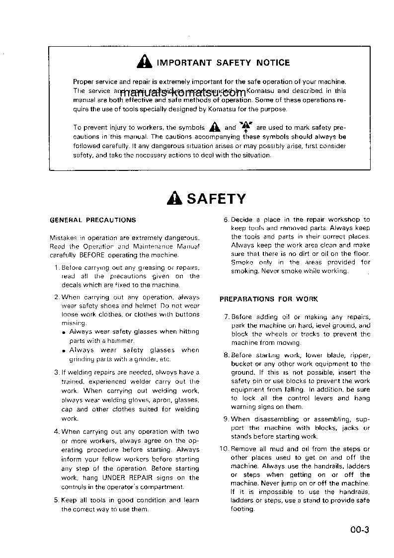 Protected: PC400LC-5(JPN)-CUSTOM S/N 20001-UP Shop (repair) manual (English)