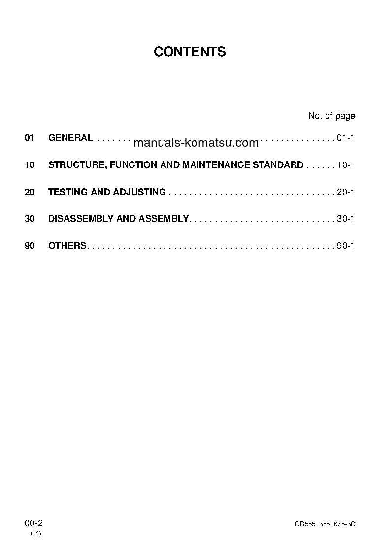 Protected: GD555-3(JPN)-FOR N. AMERICA S/N 50001-UP Shop (repair) manual (English)