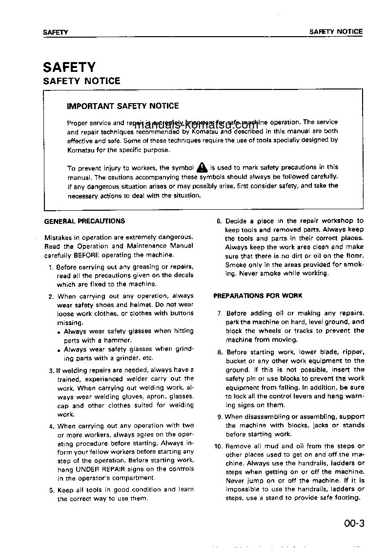 Protected: PW100-3(JPN) S/N 1890-UP Shop (repair) manual (English)