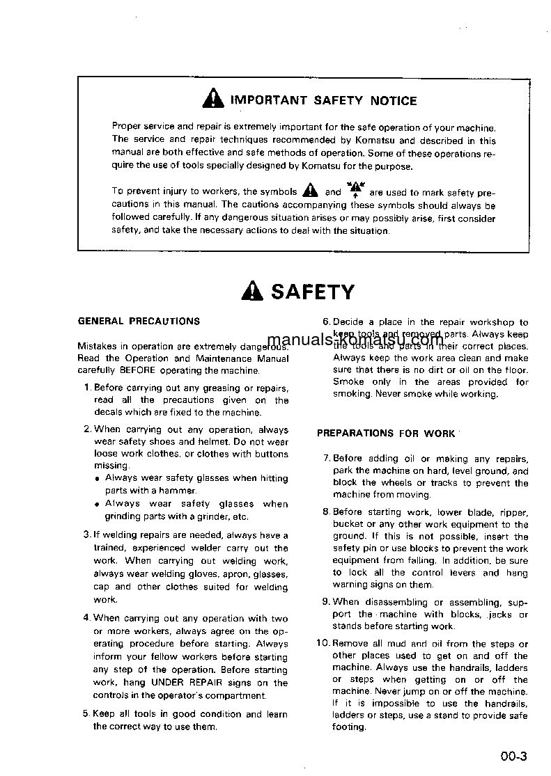 Protected: PW210-1(JPN) S/N 10001-UP Shop (repair) manual (English)