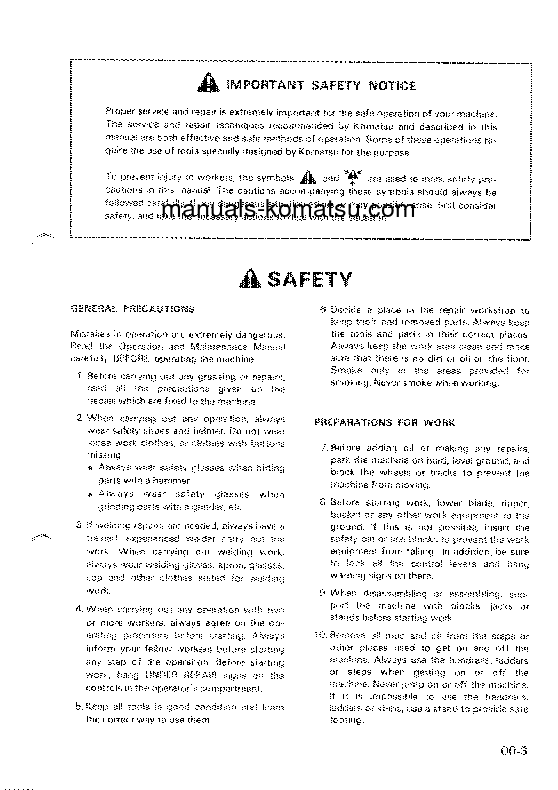 Protected: PW05-1(JPN) S/N 1001-UP Shop (repair) manual (English)