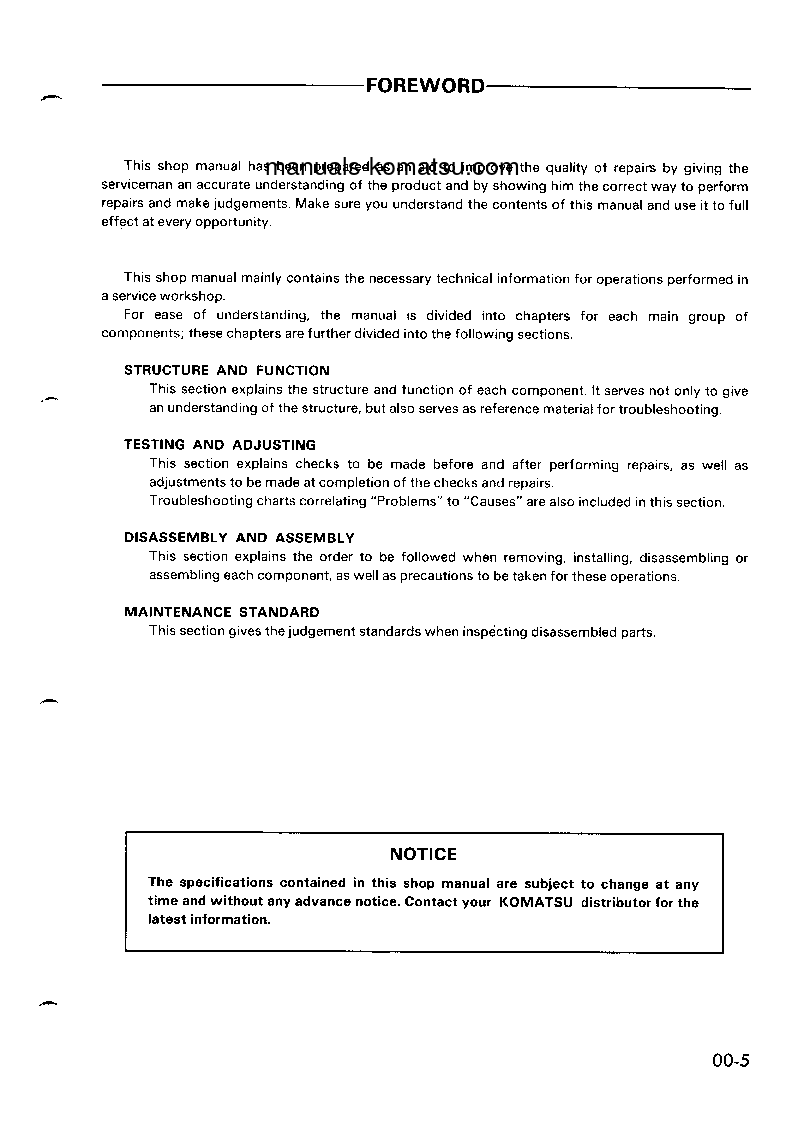 Protected: PC05-7(JPN) S/N 8001-UP Shop (repair) manual (English)