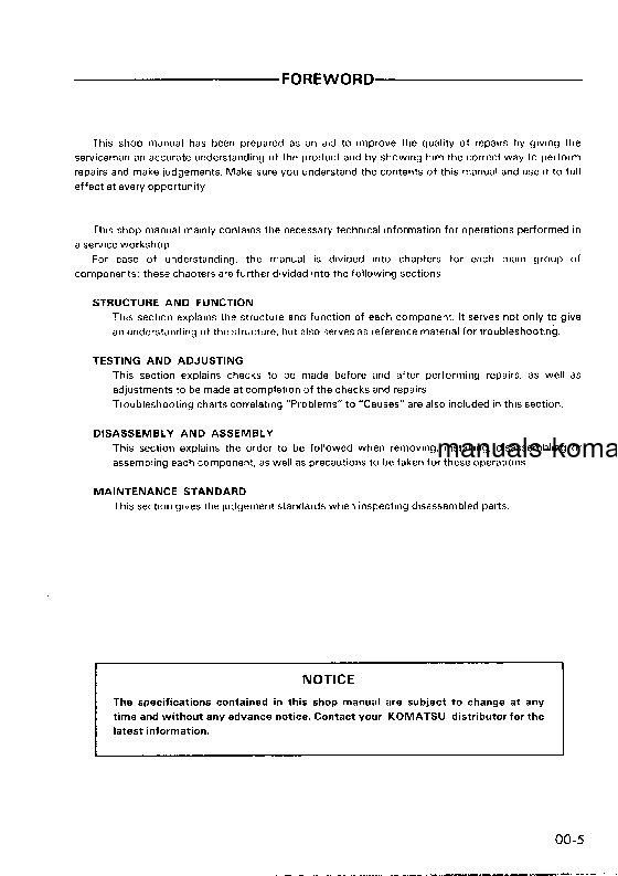 Protected: PC40-6(JPN) S/N 10001-UP Shop (repair) manual (English)