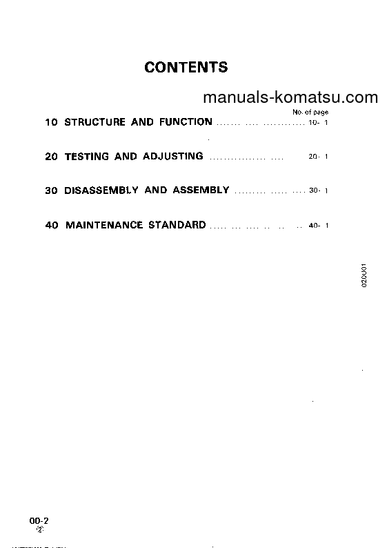 Protected: PC50UU-1(JPN) S/N 1001-UP Shop (repair) manual (English)