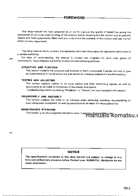 Protected: PC50UU-1(JPN) S/N 1001-UP Shop (repair) manual (English)