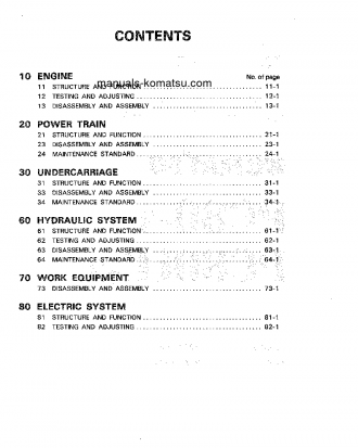 PC80LC-3(JPN) S/N 2001-UP Shop (repair) manual (English)