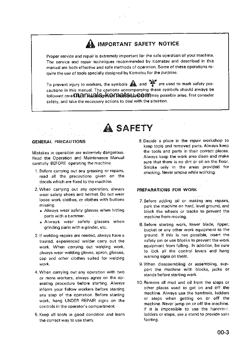 Protected: PC80LC-3(JPN) S/N 2001-UP Shop (repair) manual (English)