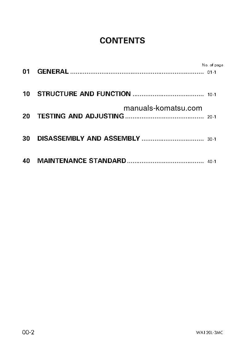 Protected: WA120L-3(JPN) S/N 54104-UP Shop (repair) manual (English)