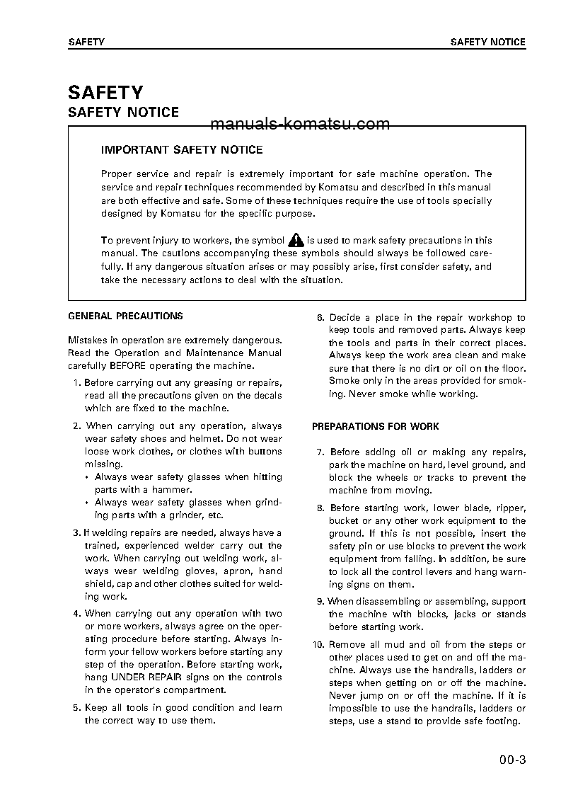 Protected: WA120L-3(JPN) S/N 54104-UP Shop (repair) manual (English)