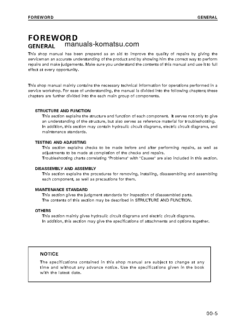 Protected: WA120L-3(JPN) S/N 54104-UP Shop (repair) manual (English)