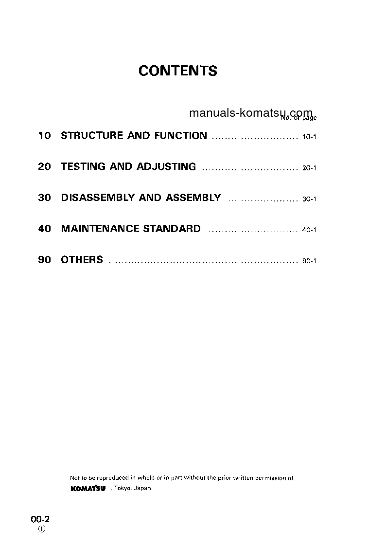 Protected: PC03-1(JPN) S/N 1001-UP Shop (repair) manual (English)