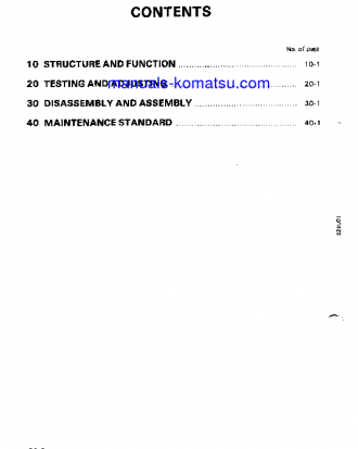 PC28UU-1(JPN) S/N 1001-UP Shop (repair) manual (English)