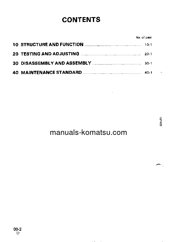 Protected: PC28UU-1(JPN) S/N 1001-UP Shop (repair) manual (English)