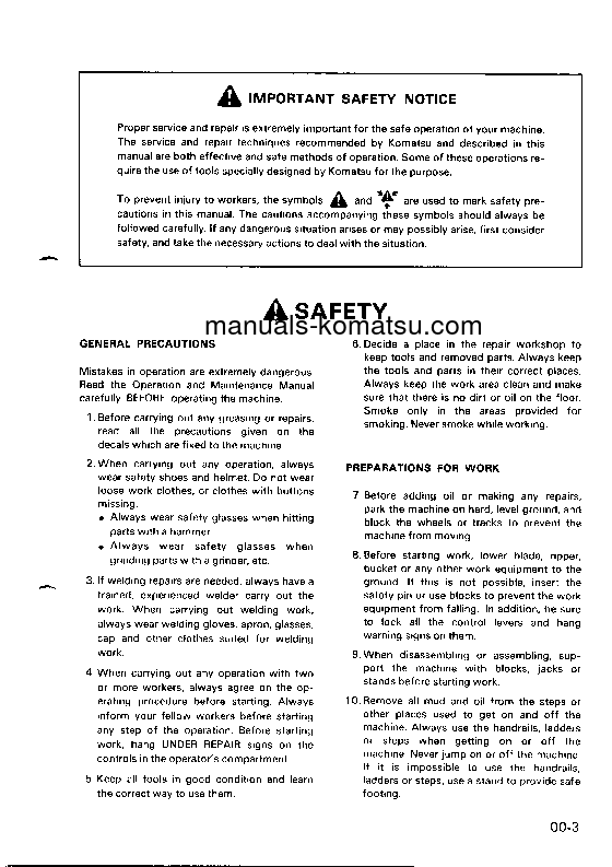 Protected: PC28UU-1(JPN) S/N 1001-UP Shop (repair) manual (English)