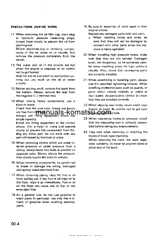 Protected: PC28UU-1(JPN) S/N 1001-UP Shop (repair) manual (English)