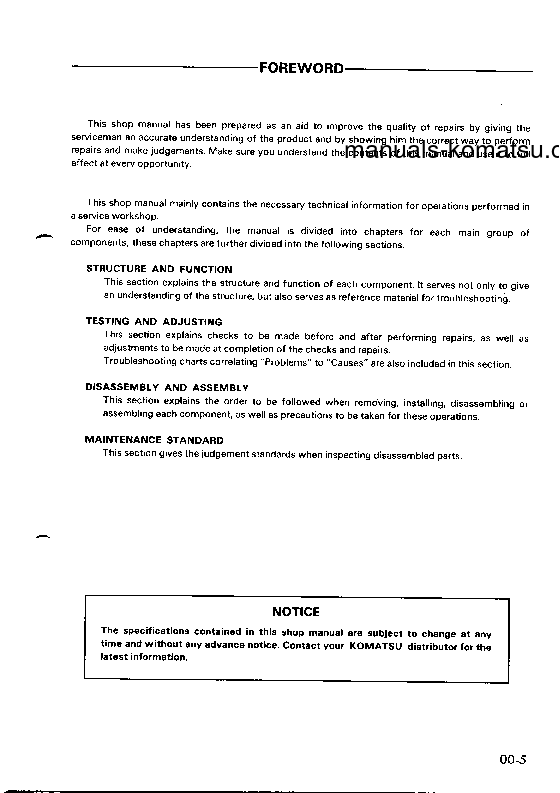 Protected: PC28UU-1(JPN) S/N 1001-UP Shop (repair) manual (English)