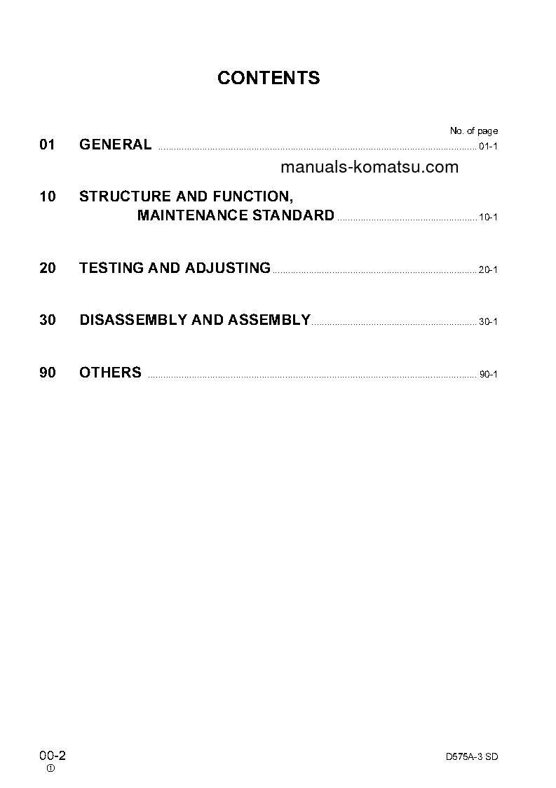 Protected: D575A-3(JPN) S/N 10101-UP Shop (repair) manual (English)