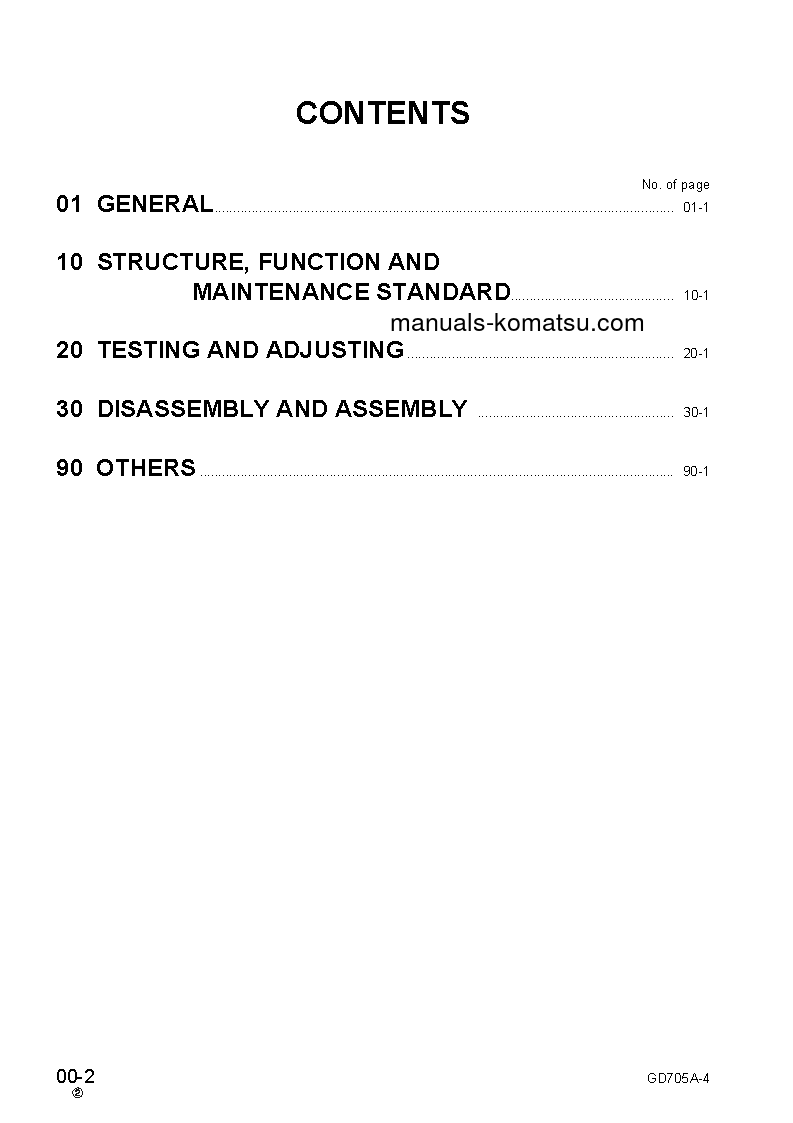 Protected: GD705A-4(JPN)-FOR USA S/N 23001-UP Shop (repair) manual (English)