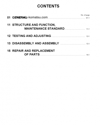 SDA6D140E-3(JPN) S/N 1001-UP Shop (repair) manual (English)