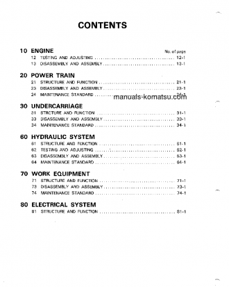 PC40-5(JPN) S/N 8501-UP Shop (repair) manual (English)