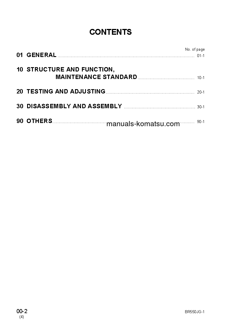 Protected: BR550JG-1(JPN) S/N 1001-UP Shop (repair) manual (English)