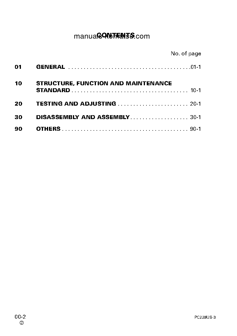 Protected: PC228USLC-3(JPN) S/N 20001-30000 Shop (repair) manual (English)