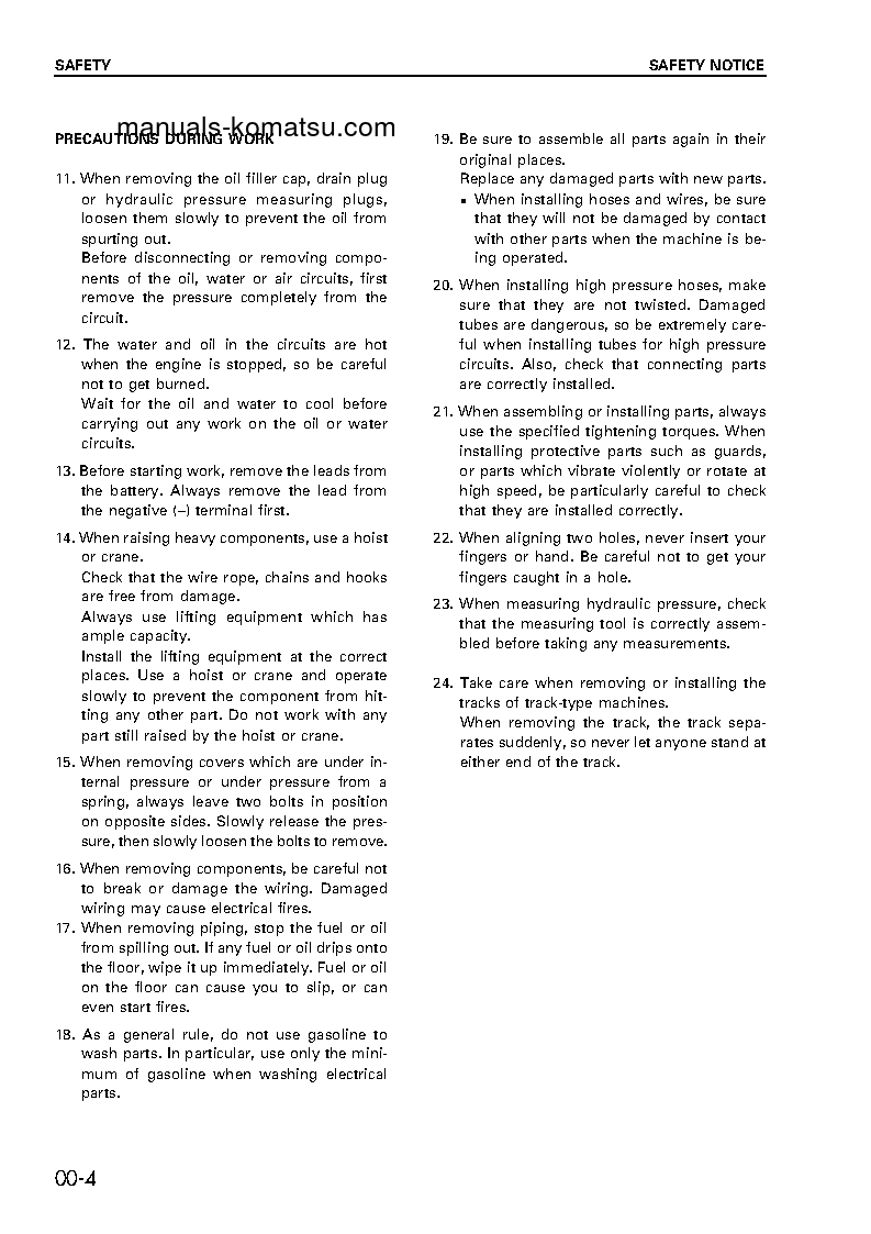 Protected: PC250LC-6(JPN) S/N 10001-UP Shop (repair) manual (English)