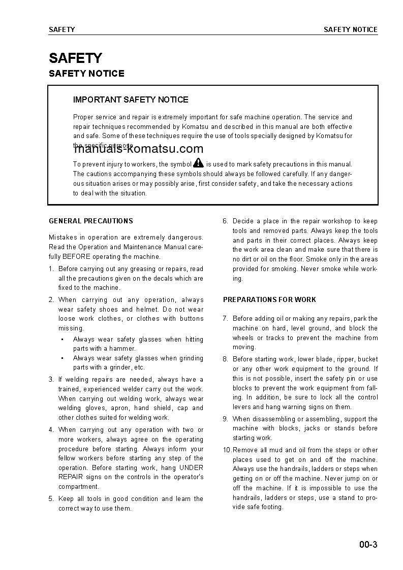 Protected: D155A-5(JPN) S/N 65001-UP Shop (repair) manual (English)