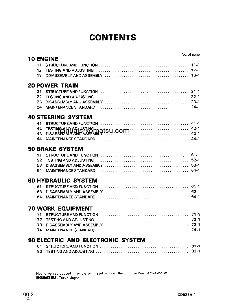 Protected: GD825A-1(JPN) S/N 10002-UP Shop (repair) manual (English)