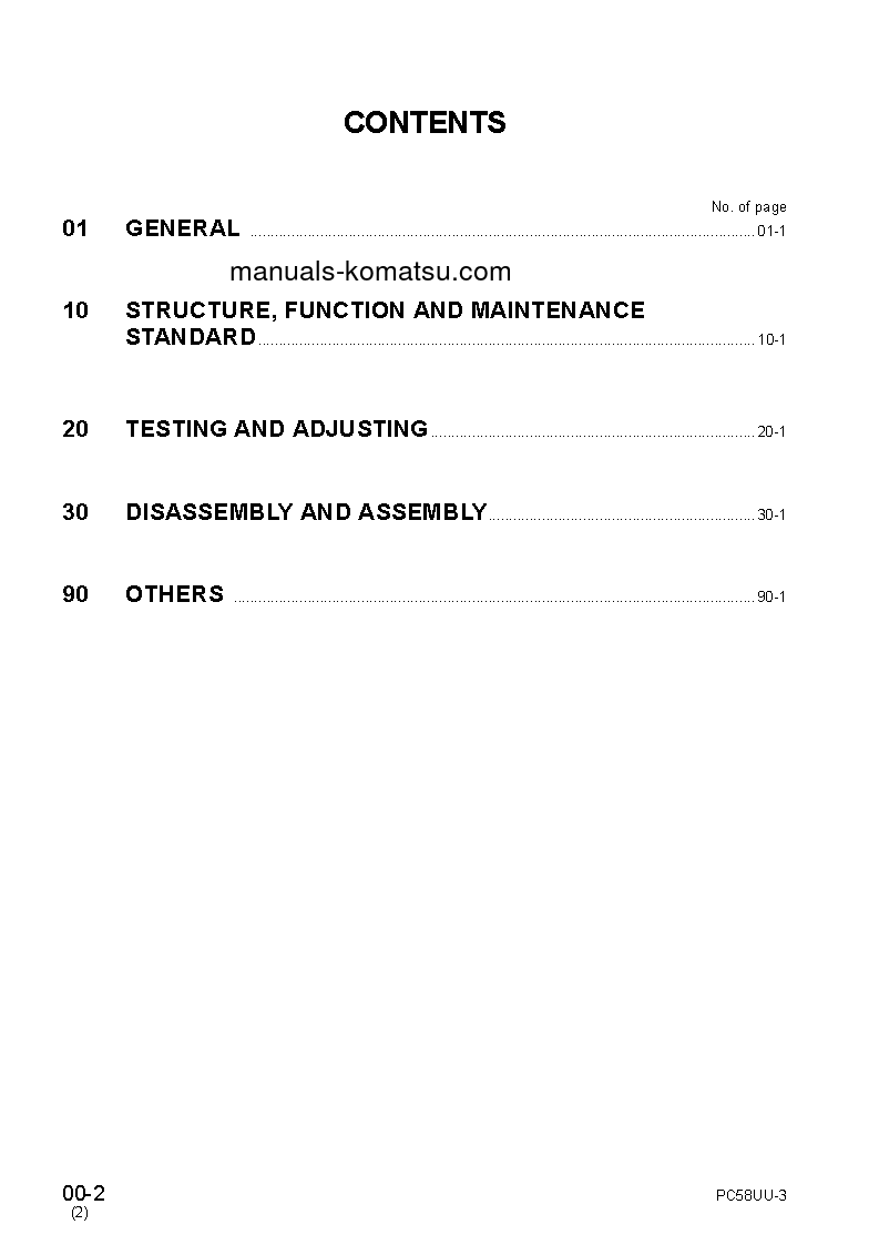 Protected: PC58UU-3(JPN) S/N 20001-UP Shop (repair) manual (English)