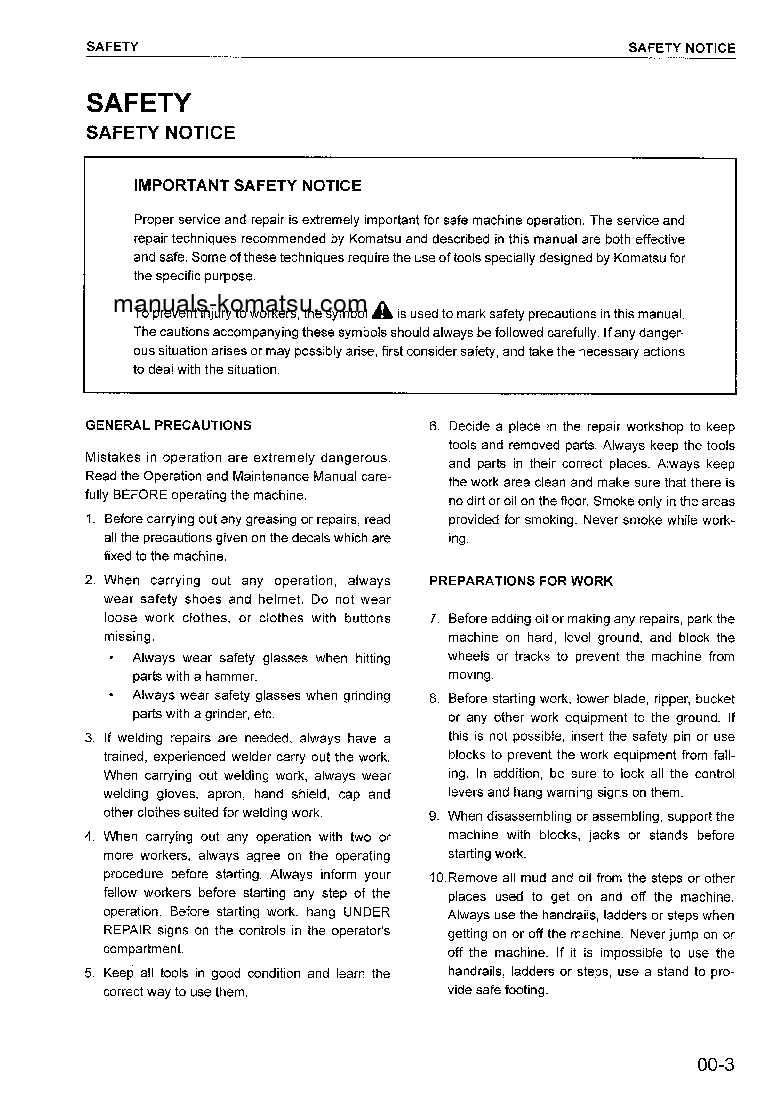 Protected: PC58UU-3(JPN) S/N 20001-UP Shop (repair) manual (English)