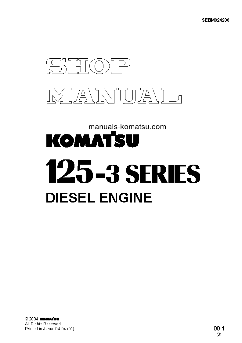 125-3 SERIES(JPN) Shop (repair) manual (English)