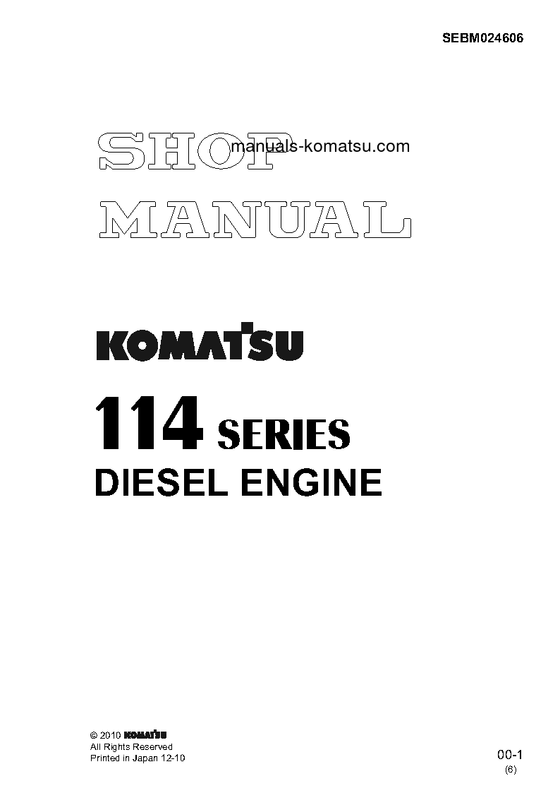 114-2 SERIES(JPN) Shop (repair) manual (English)