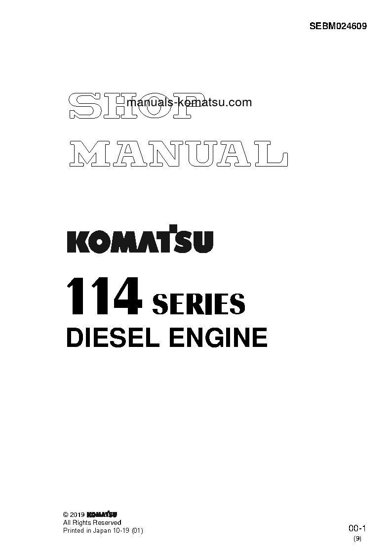 6D114E-2(JPN) S/N ALL Shop (repair) manual (English)