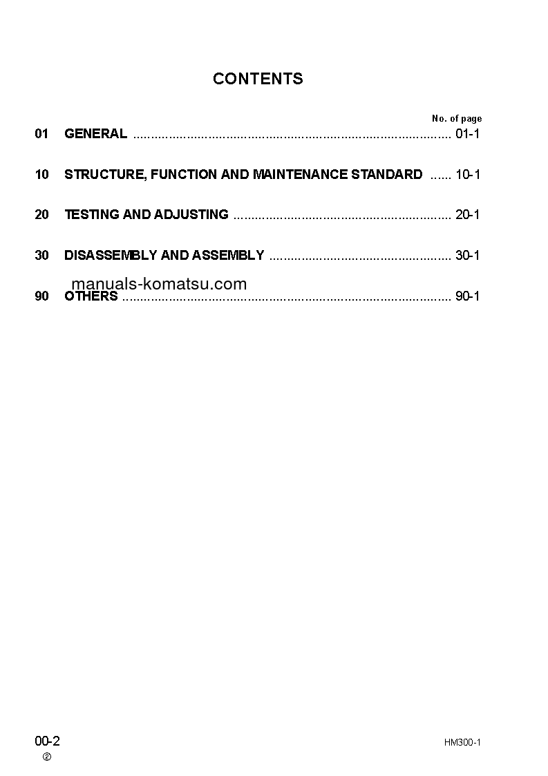 Protected: HM300-1(JPN)-FOR EU S/N 1001-UP Shop (repair) manual (English)