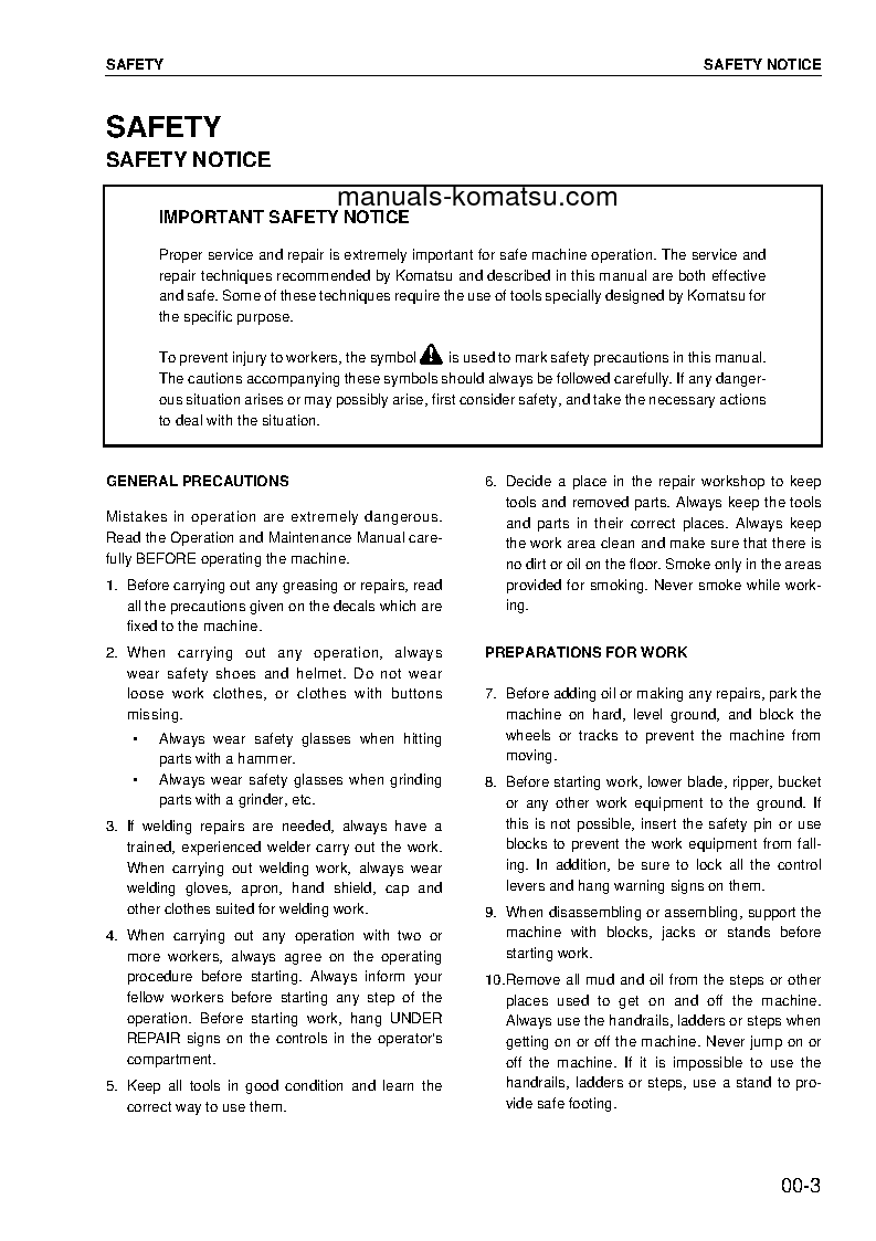Protected: HM350-1(JPN) S/N 1001-UP Shop (repair) manual (English)