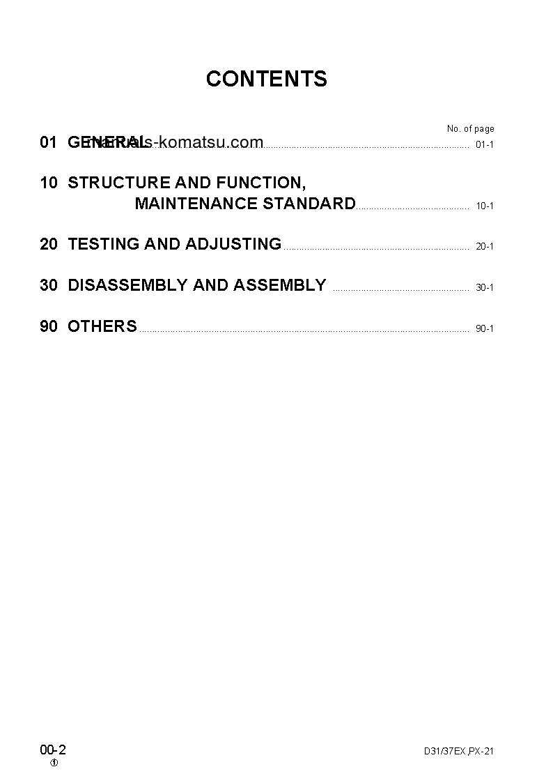Protected: D31PX-21(JPN) S/N 50001-50500 Shop (repair) manual (English)