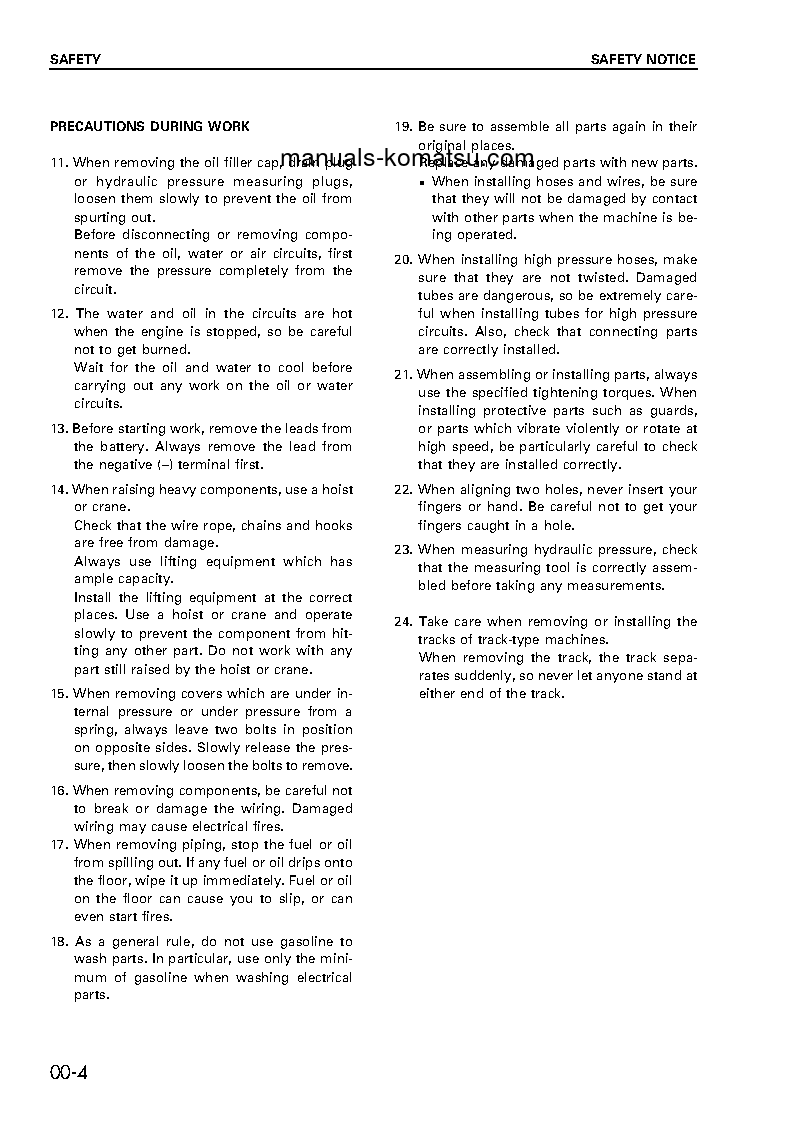 Protected: D375A-3(JPN)-6-TRACK ROLLER S/N 17736-UP Shop (repair) manual (English)