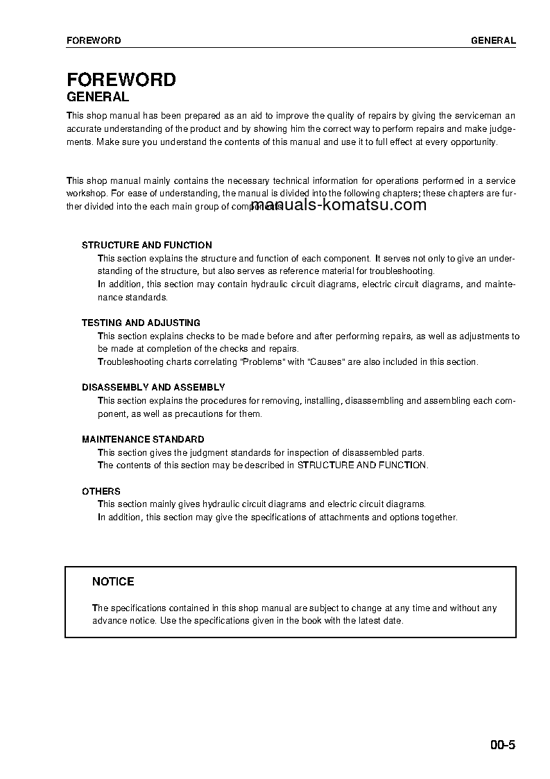 Protected: PC600LC-6(JPN)–50C DEGREE FOR CANADA S/N 11064-UP Shop (repair) manual (English)