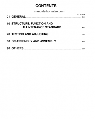PC1250LC-7(JPN) S/N 20001-UP Shop (repair) manual (English)