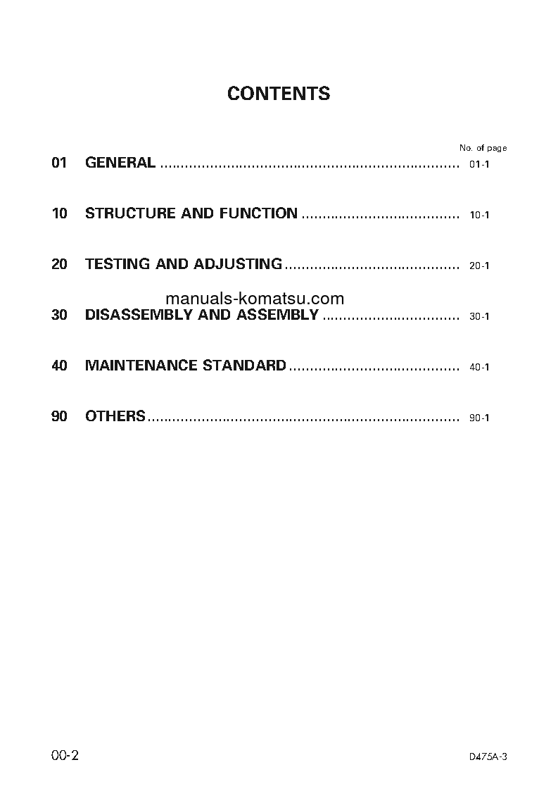 Protected: D475A-3(JPN) S/N 10695-UP Shop (repair) manual (English)