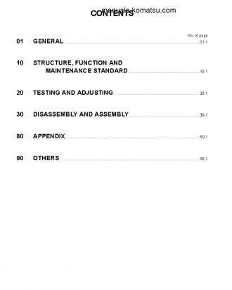 HD605-7(JPN) S/N 7001-UP Shop (repair) manual (English)