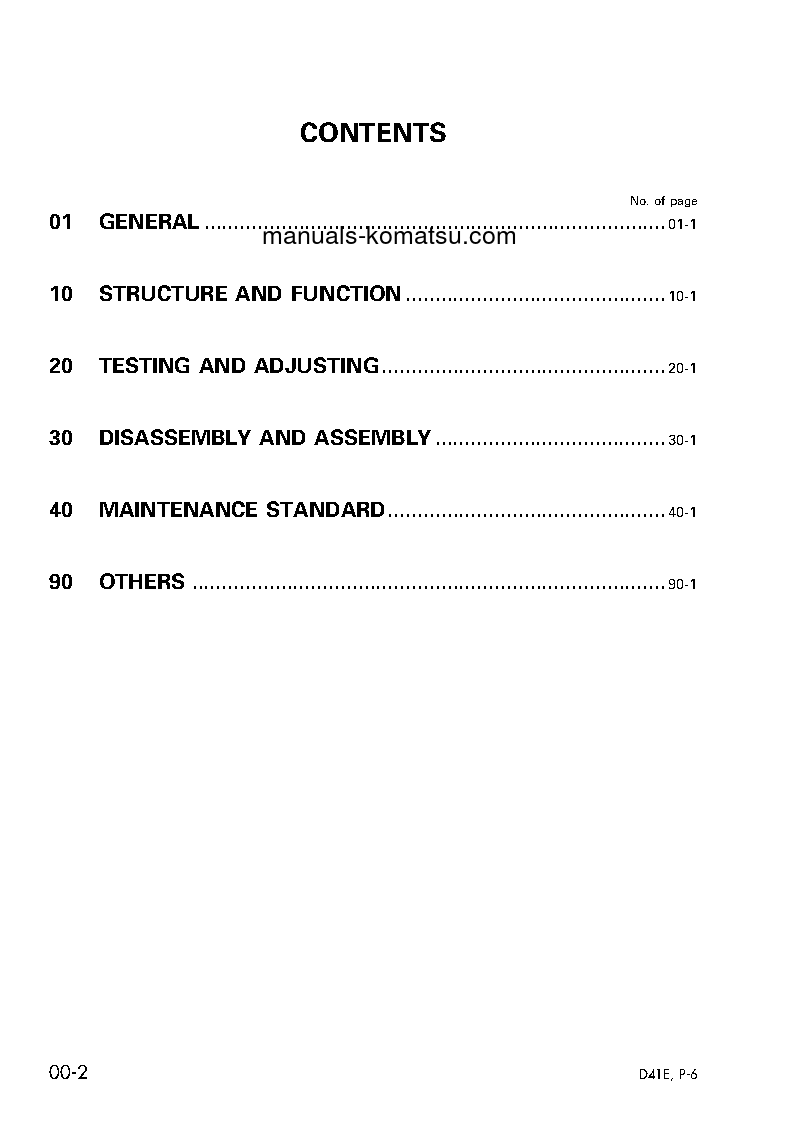 Protected: D41P-6(BRA)-BB S/N B40001-UP Shop (repair) manual (English)