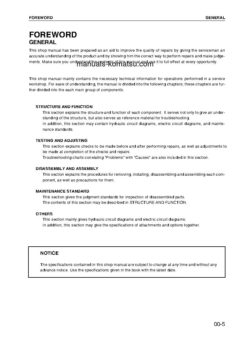 Protected: D375A-5(JPN)-RADIO CONTROL S/N 18001-UP Shop (repair) manual (English)