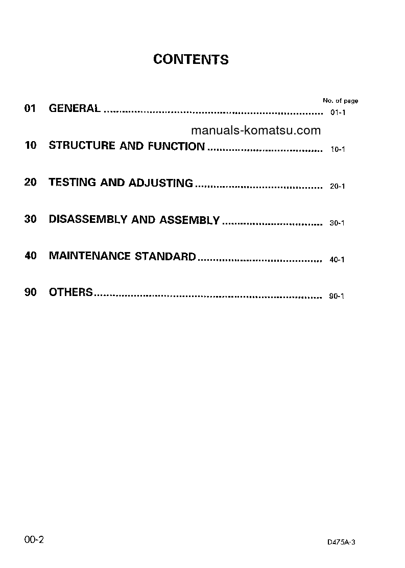 Protected: D475A-3(JPN) S/N 10727-UP Shop (repair) manual (English)