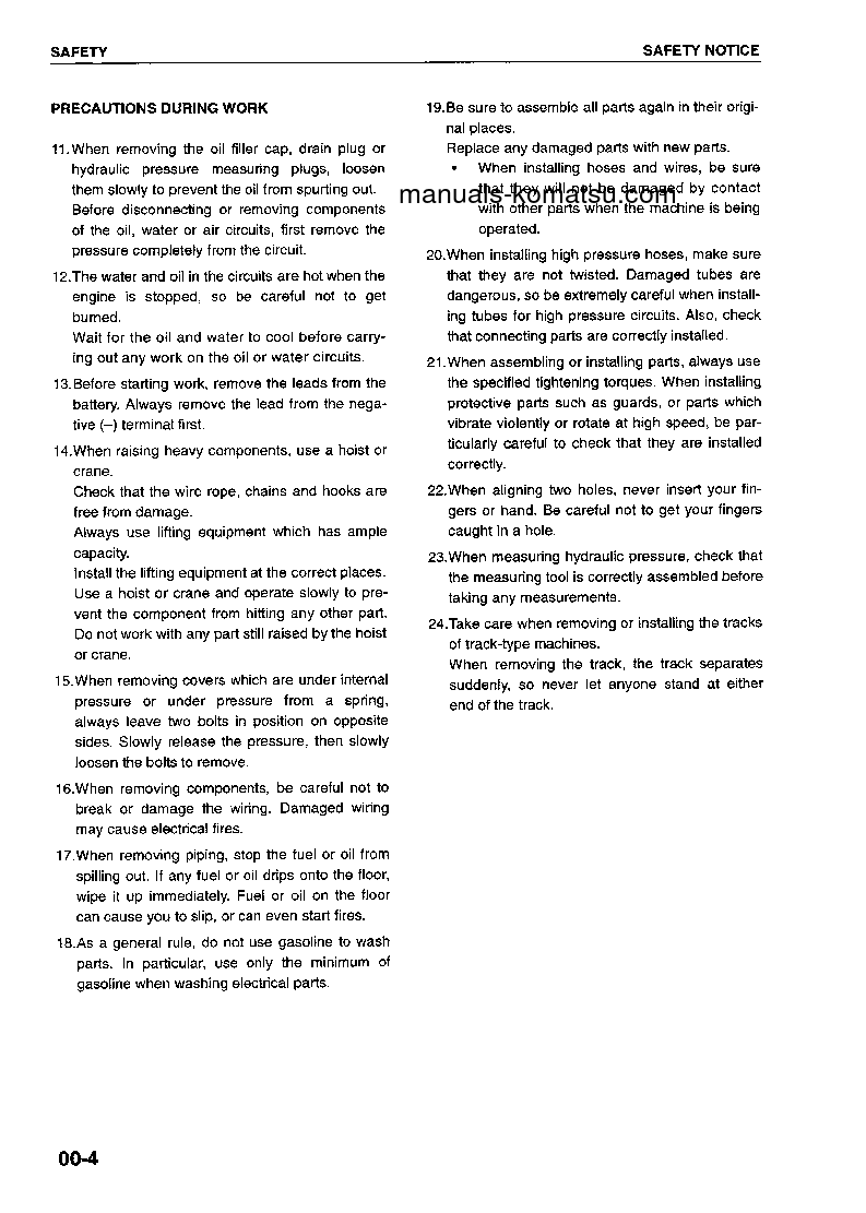 Protected: D475A-3(JPN) S/N 10727-UP Shop (repair) manual (English)