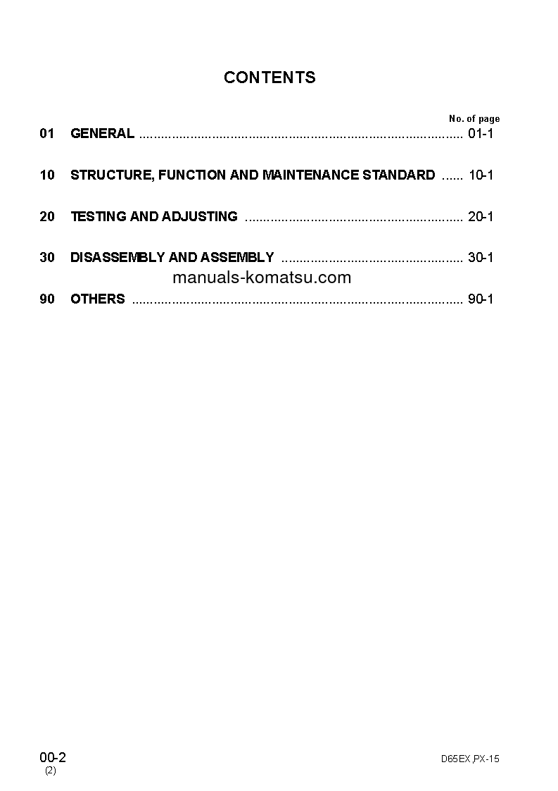 Protected: D65WX-15(JPN) S/N 67001-UP Shop (repair) manual (English)