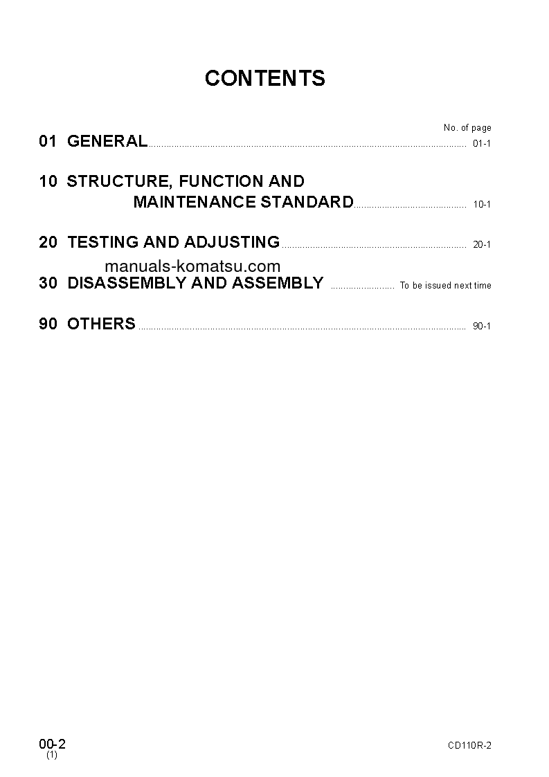 Protected: CD110R-2(JPN) S/N 1501-UP Shop (repair) manual (English)