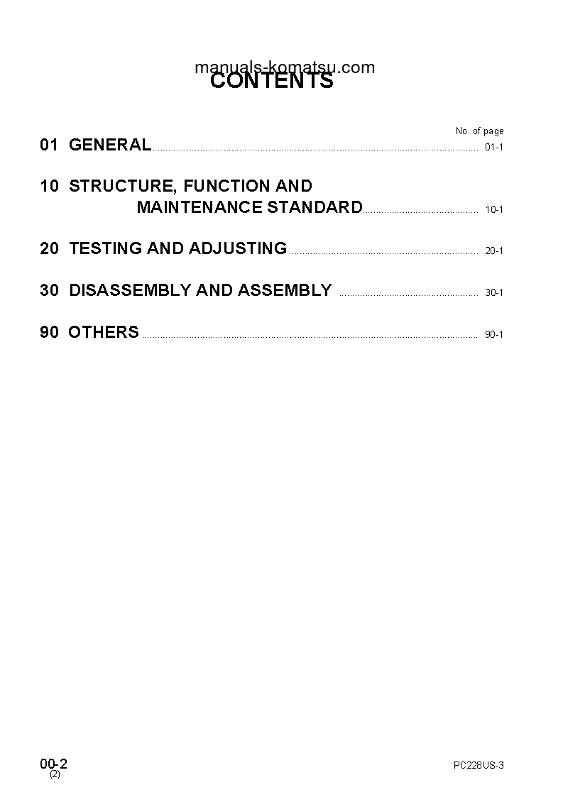 Protected: PC228USLC-3(JPN)-FOR USA S/N 30001-UP Shop (repair) manual (English)